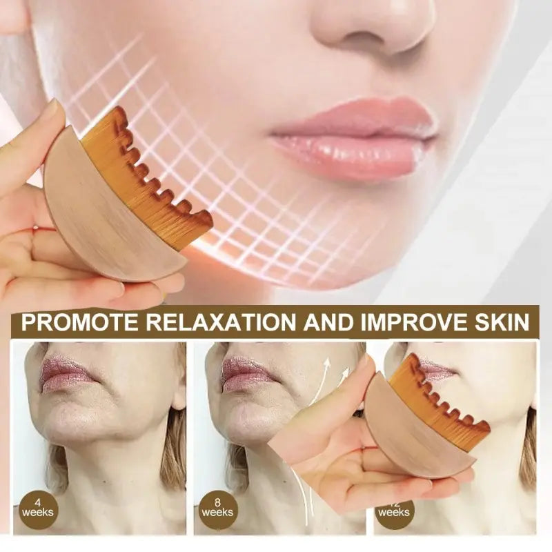 Lymphatic Contour Face Brush for Jawline & Chin Sculpting