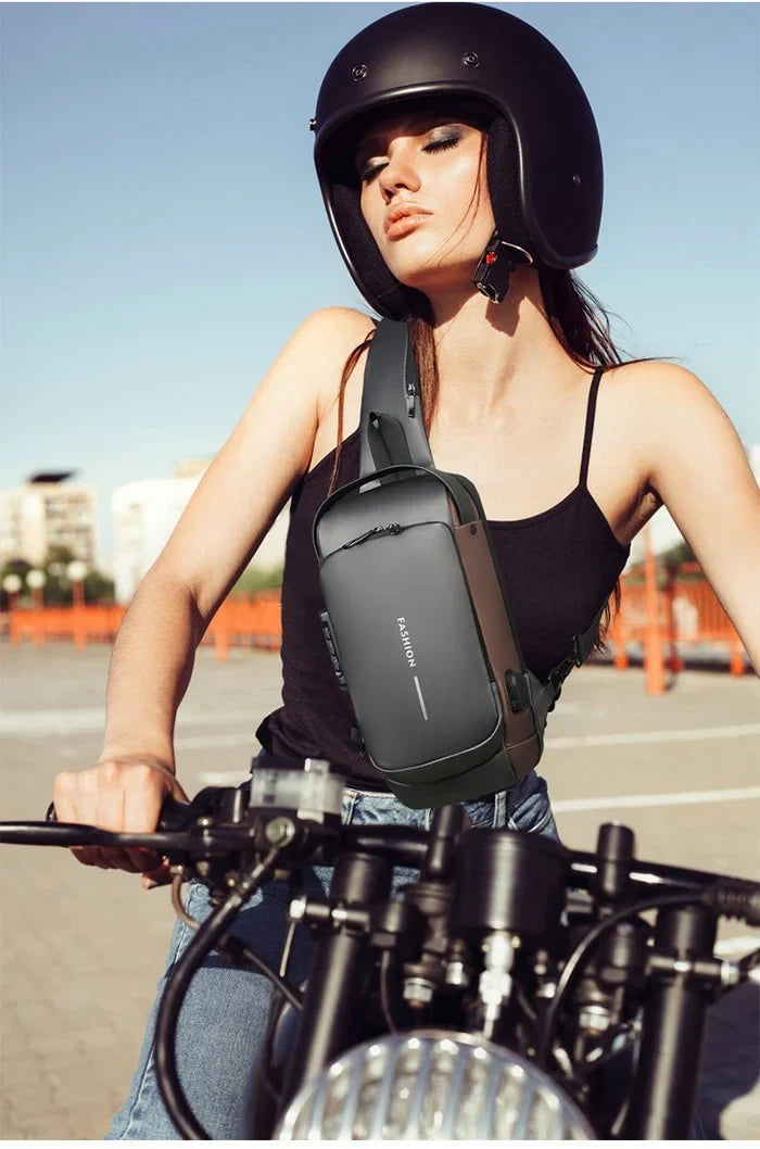 USB Charging Anti-theft Waterproof Shoulder Bag